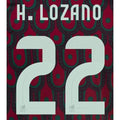 Mexico 2024/25 Home H. Lozano #22 Youth Jersey Name Set
