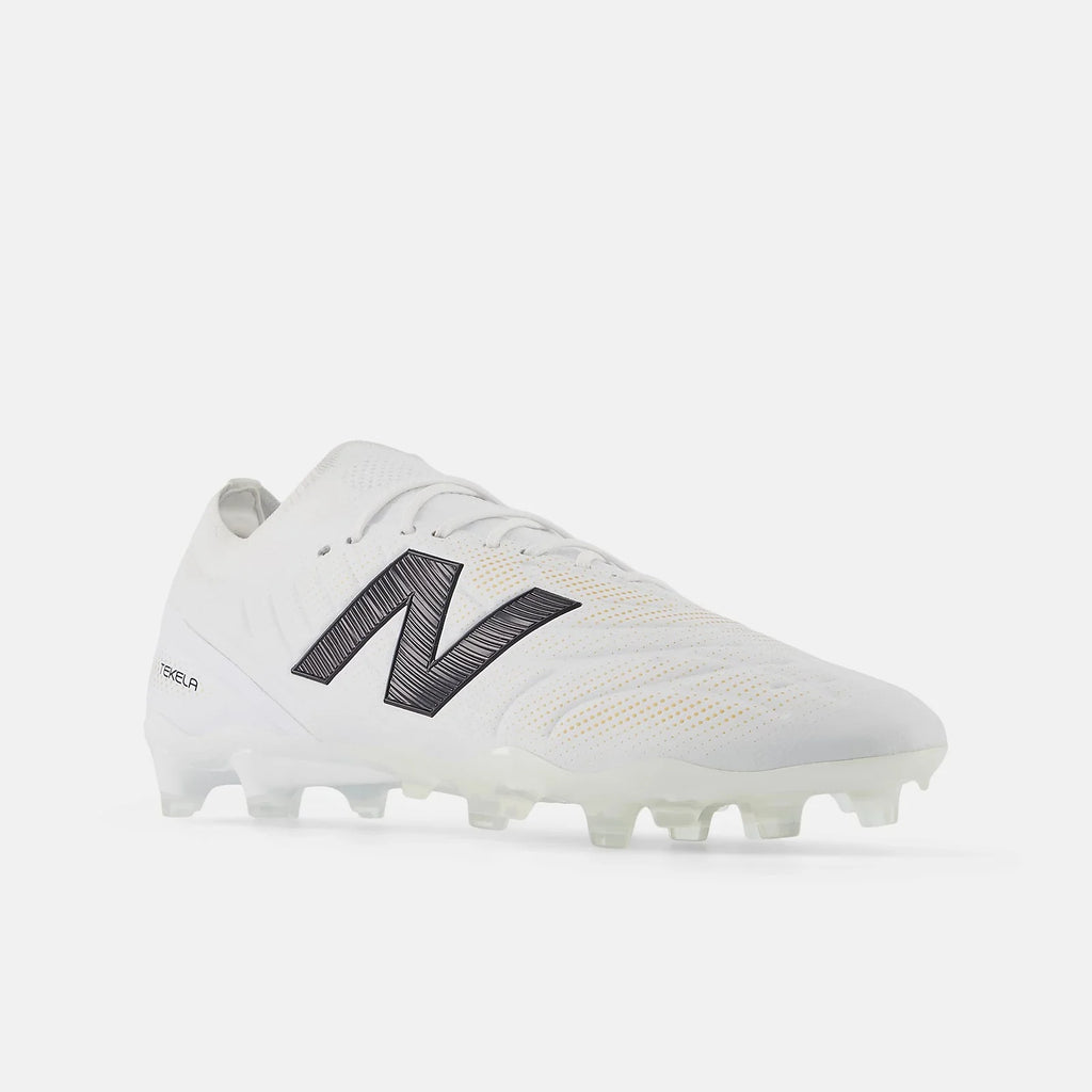 New Balance Tekela Elite Low Laced V5 2E Wide Firm Ground Soccer Cleats-White Pack (FA25)