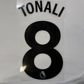 Newcastle 2025-Home TONALI #8 Official Name Set-BLACK