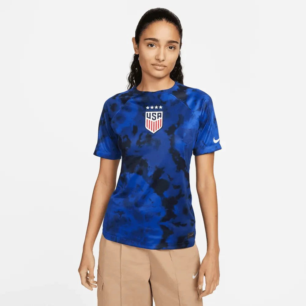 Nike 2022-23 USWNT Away Women  Jersey Bright Blue-White