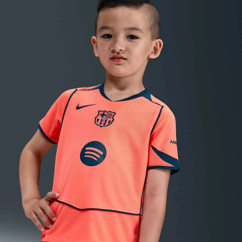 Nike 2025-26 Barcelona Little Kids' Stadium Third Kit