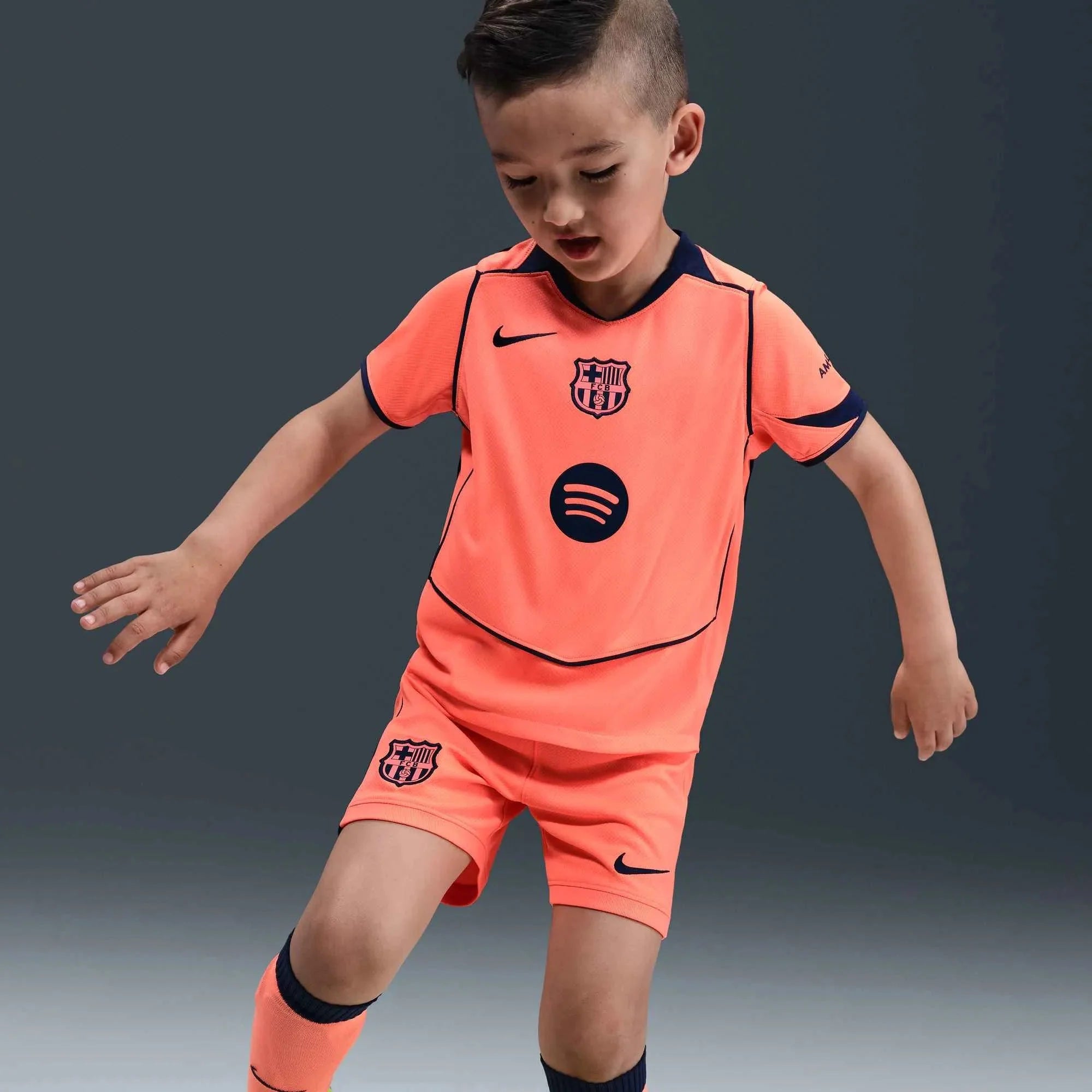Nike 2025-26 Barcelona Little Kids' Stadium Third Kit