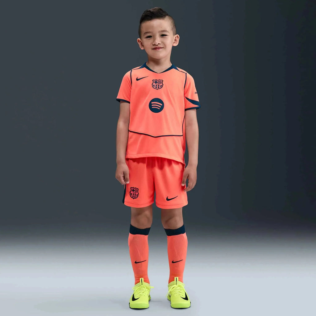 Nike 2025-26 Barcelona Little Kids' Stadium Third Kit