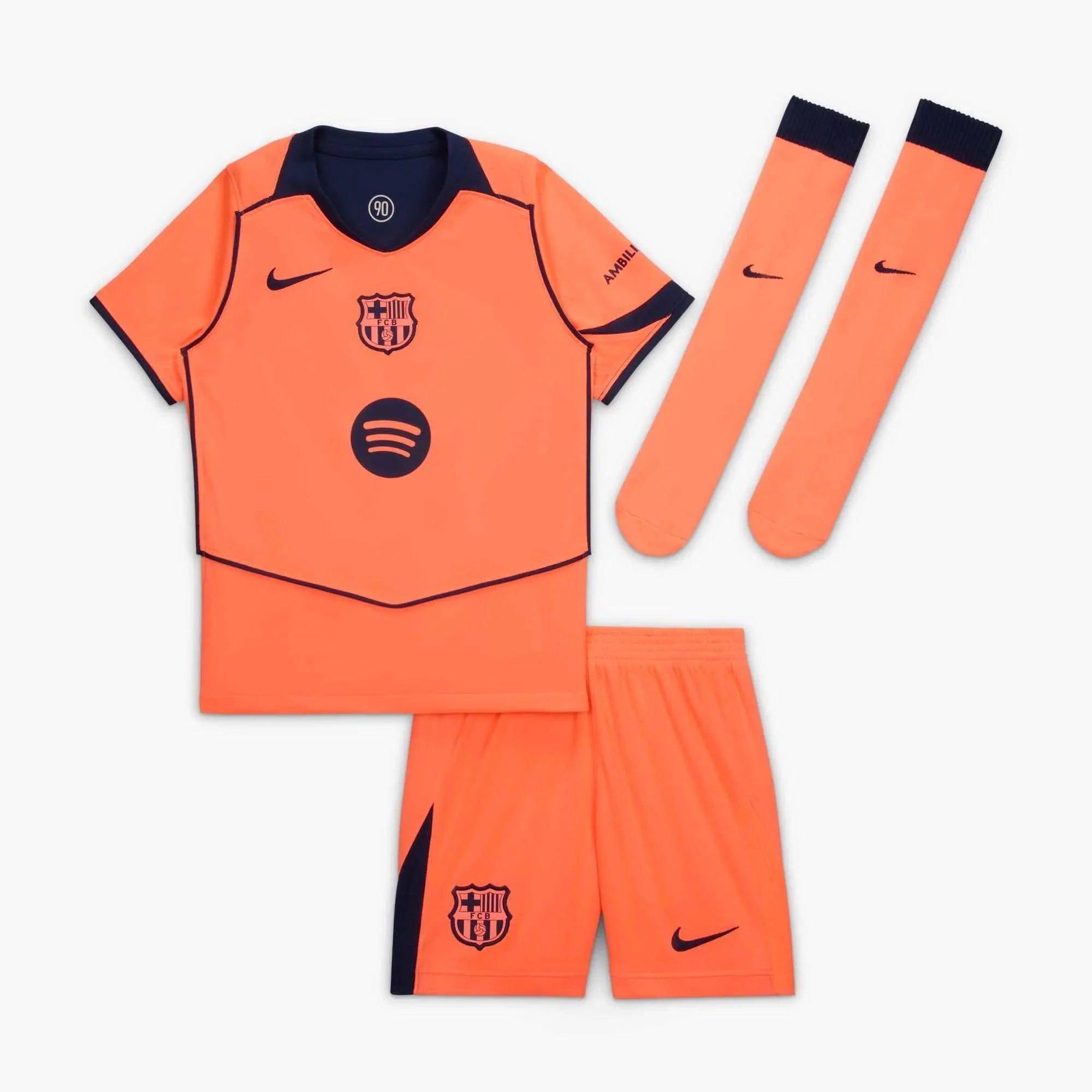 Nike 2025-26 Barcelona Little Kids' Stadium Third Kit