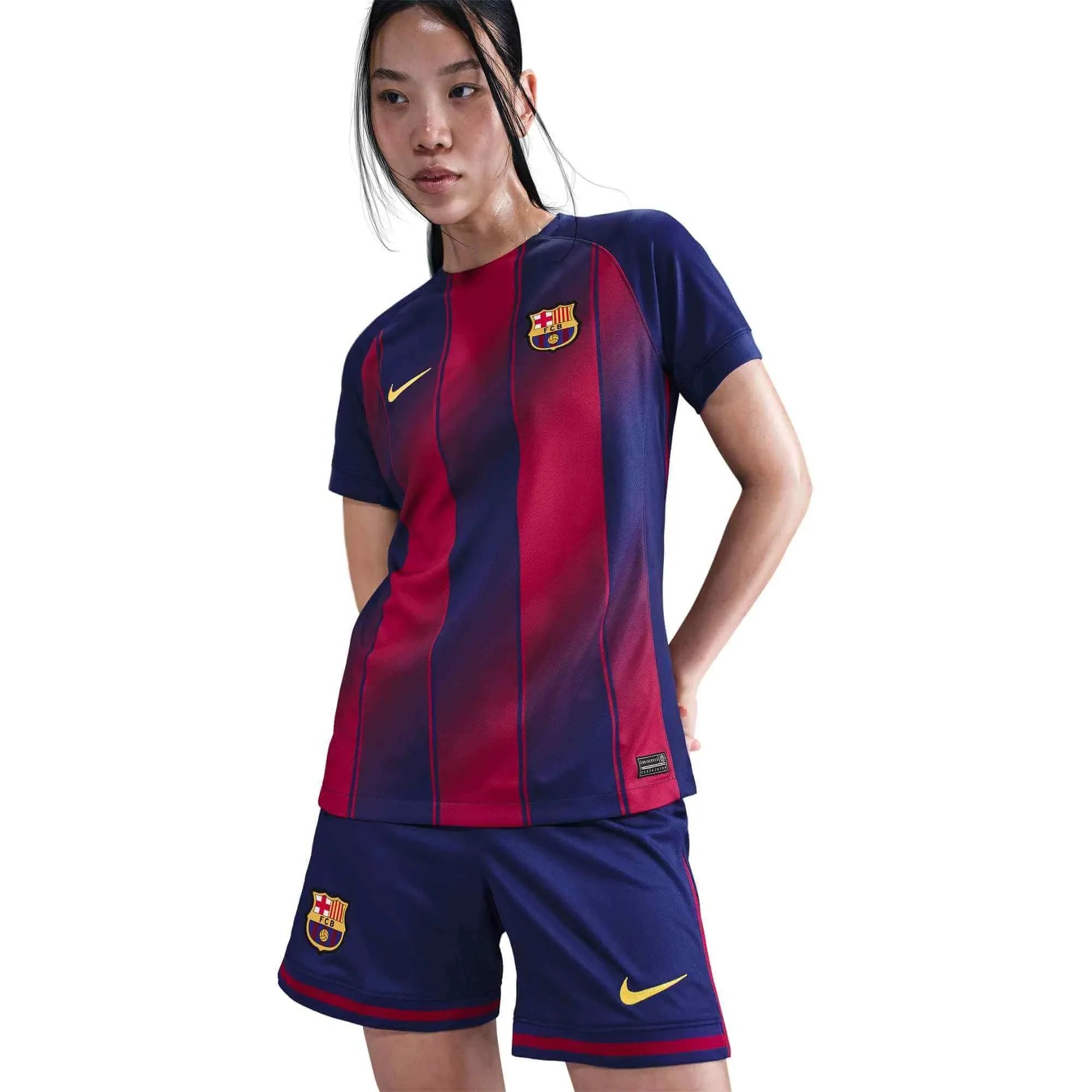 Nike 2025-26 Barcelona Women's Stadium Home Soccer Jersey (No Sponsor)