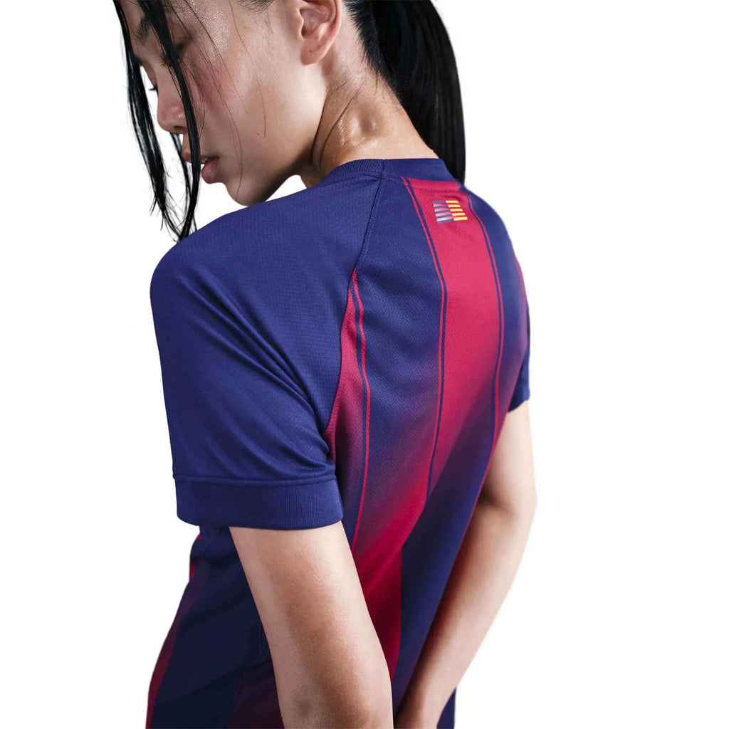 Nike 2025-26 Barcelona Women's Stadium Home Soccer Jersey (No Sponsor)