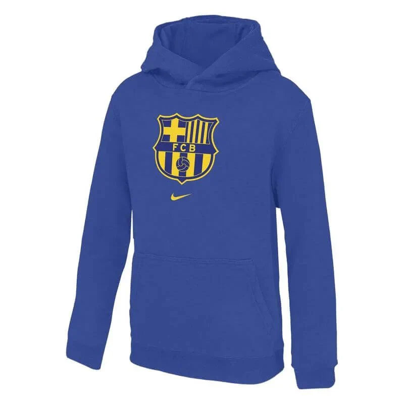 Nike 2025-26 Barcelona Youth Club Fleece Pullover Hoody