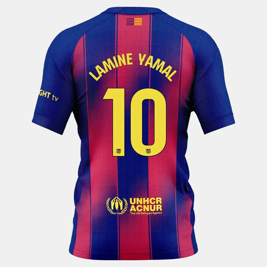 Nike 2025-26 Barcelona Women's Stadium Home Soccer Jersey (No Sponsor)