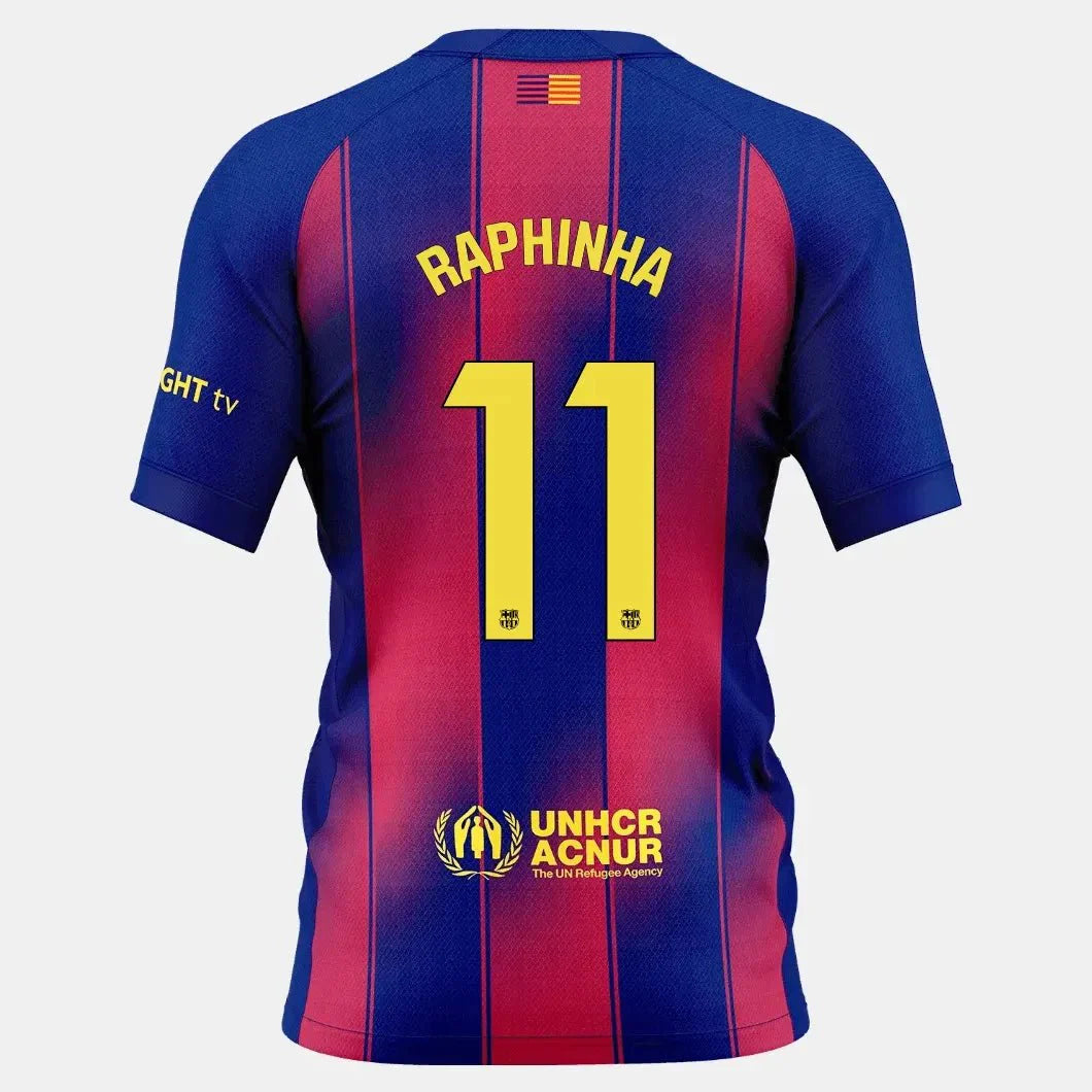 Nike 2025-26 Barcelona Women's Stadium Home Soccer Jersey (No Sponsor)