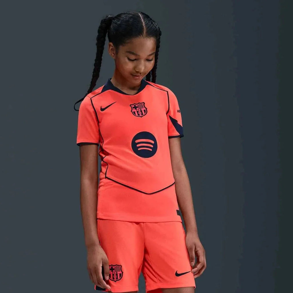 Nike 2025-26 Barcelona Youth Stadium Third Soccer Jersey