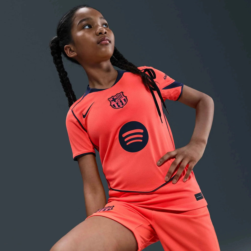 Nike 2025-26 Barcelona Youth Stadium Third Soccer Jersey