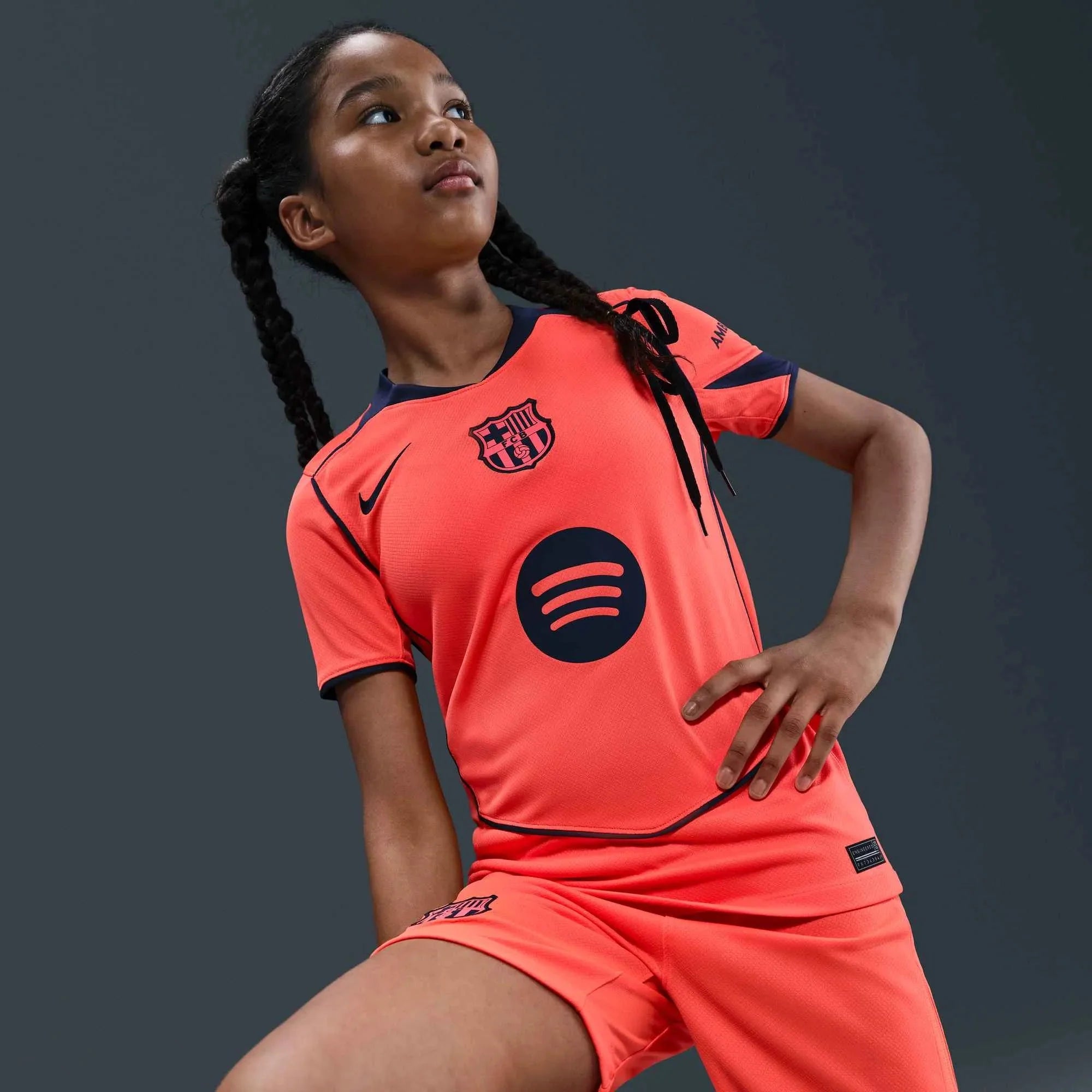 Nike 2025-26 Barcelona Youth Stadium Third Soccer Jersey