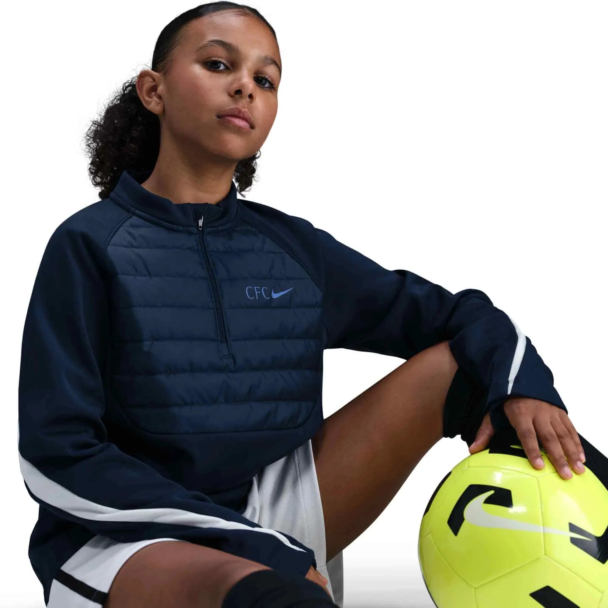Nike 2025-26 Chelsea Youth Academy Winter Warrior Drill Top