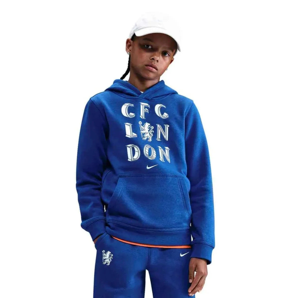 Nike 2025-26 Chelsea Youth Club Pullover Hoodie