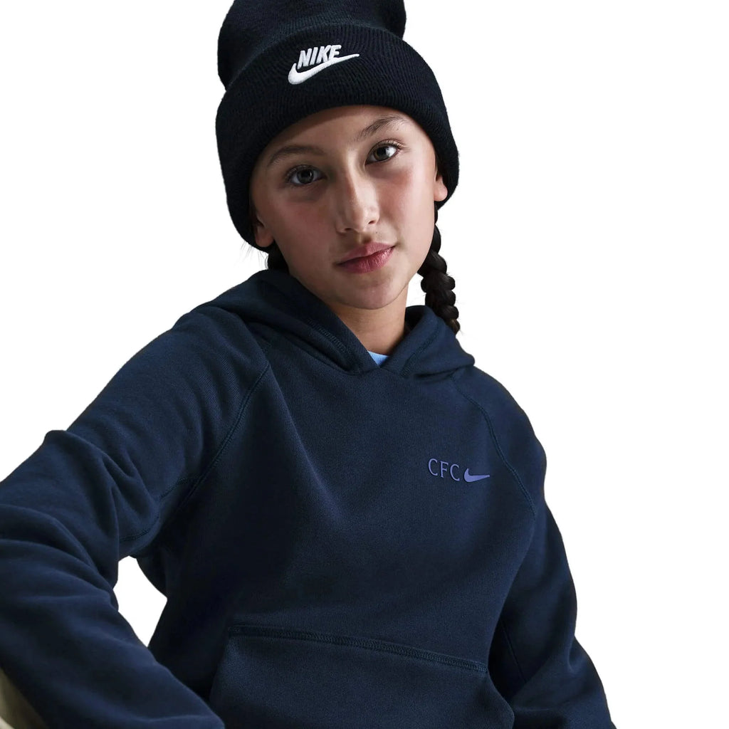 Nike 2025-26 Chelsea Youth Pull-Over Hoodie
