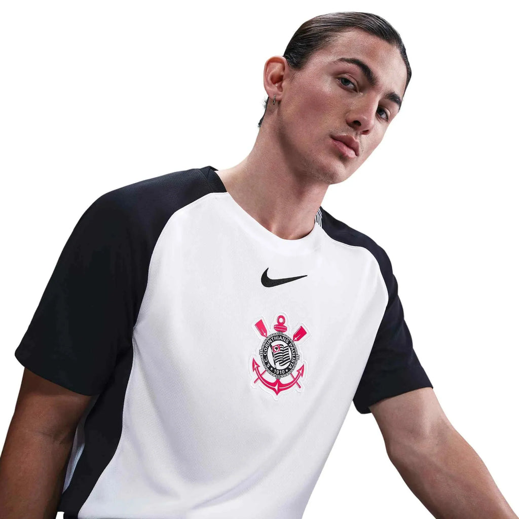 Nike 2025-26 Corinthians Men's Stadium Home Soccer Jersey