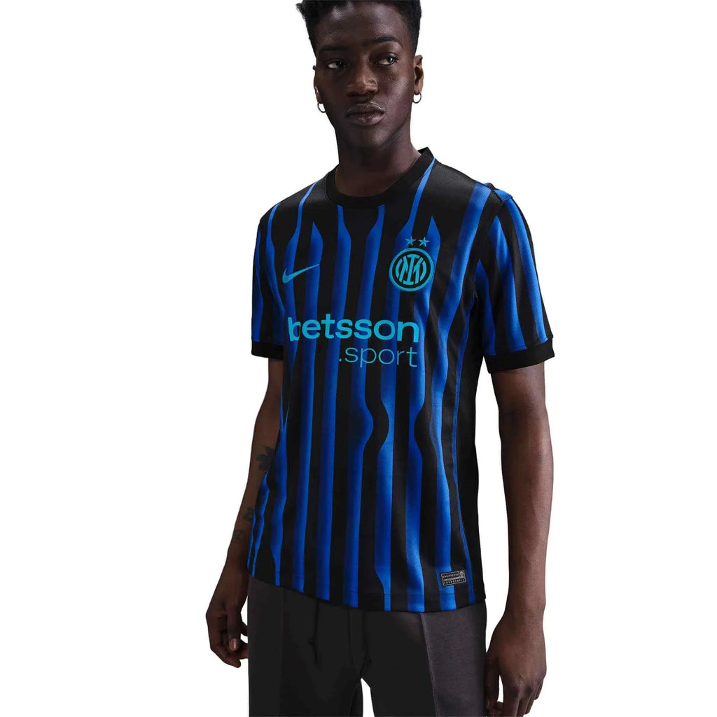 Nike 2025-26 Inter Milan Men's Stadium Home Soccer Jersey