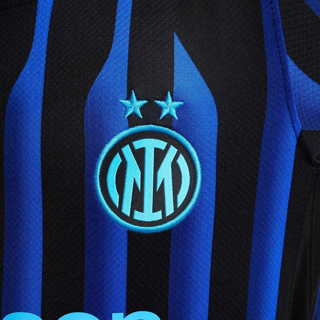 Nike 2025-26 Inter Milan Youth Stadium Home Soccer Jersey