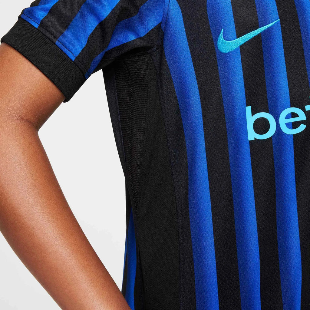 Nike 2025-26 Inter Milan Youth Stadium Home Soccer Jersey