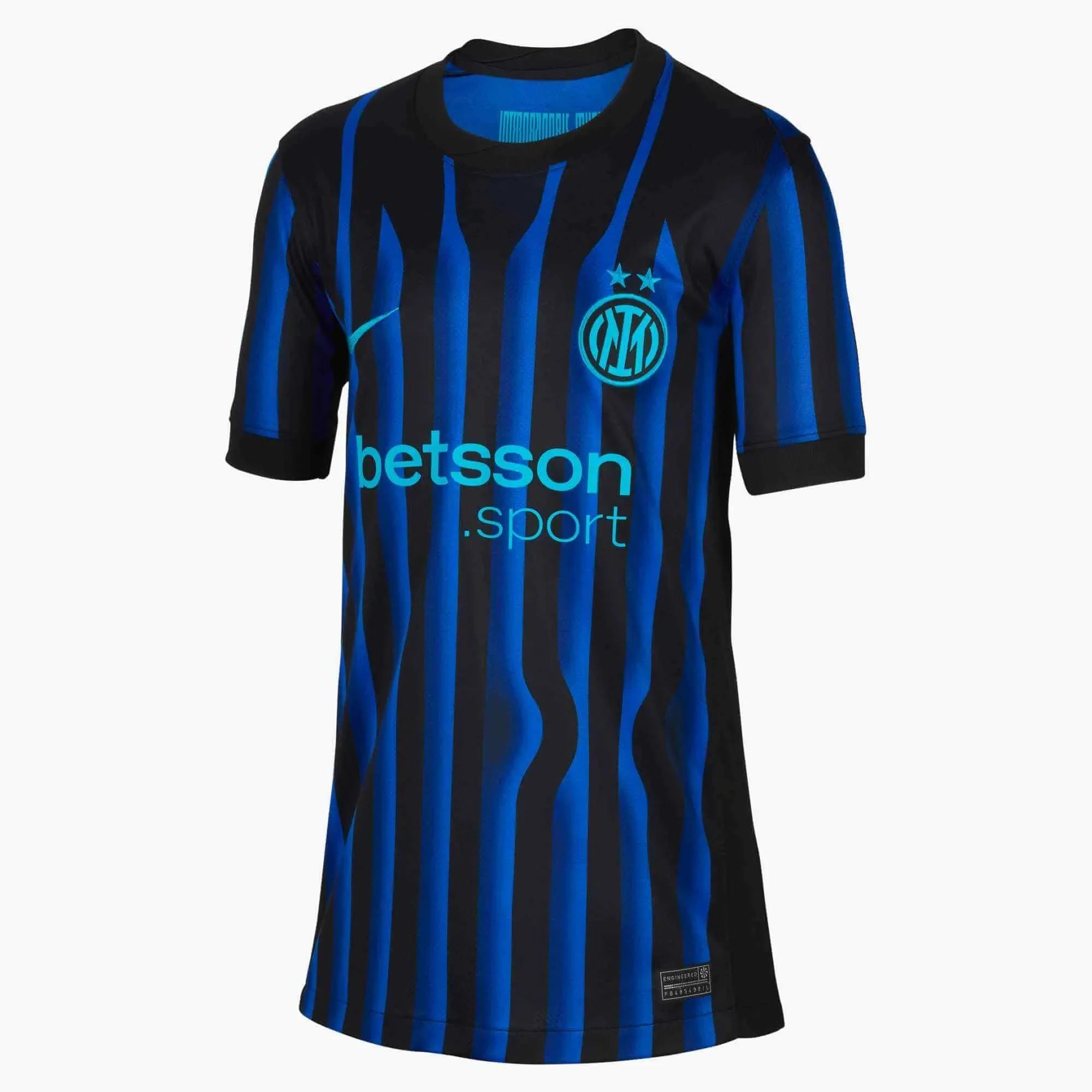 Nike 2025-26 Inter Milan Youth Stadium Home Soccer Jersey