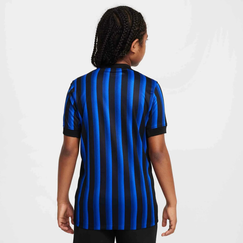 Nike 2025-26 Inter Milan Youth Stadium Home Soccer Jersey