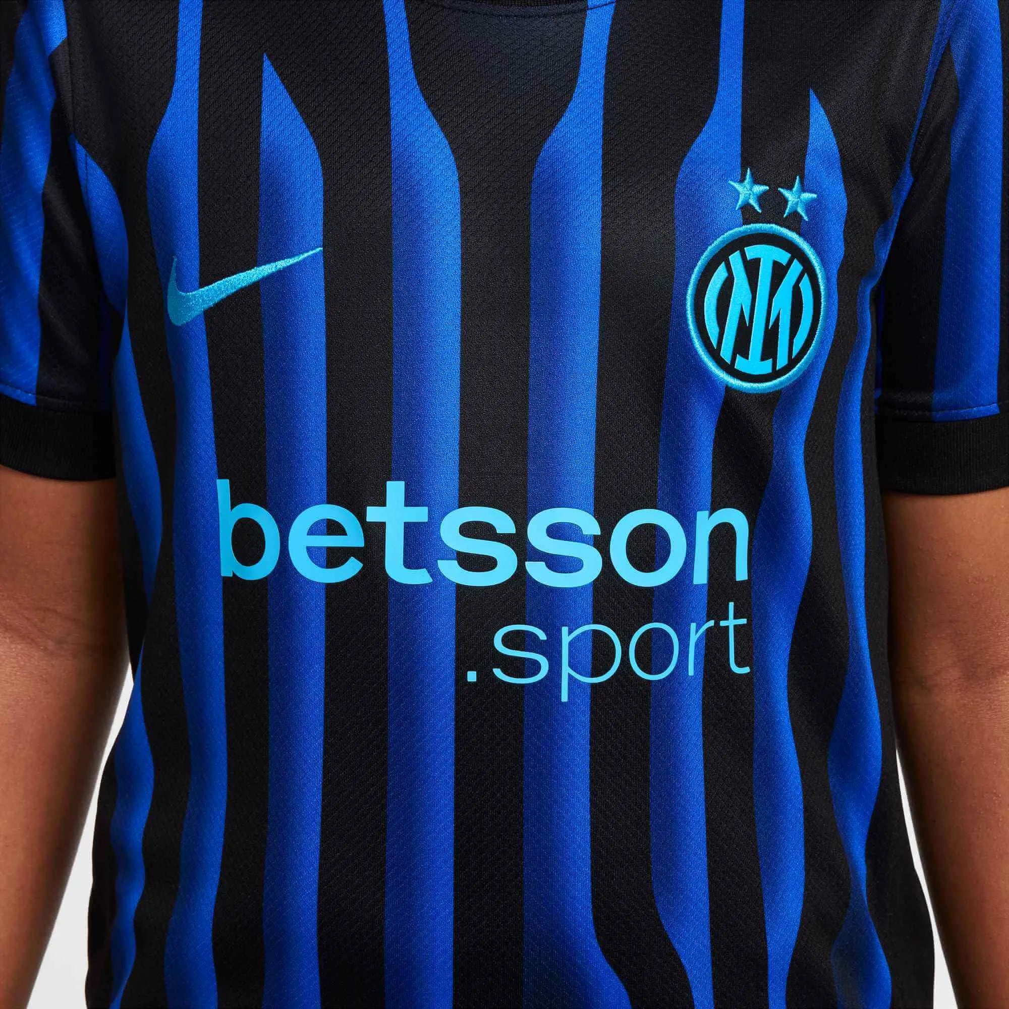 Nike 2025-26 Inter Milan Youth Stadium Home Soccer Jersey