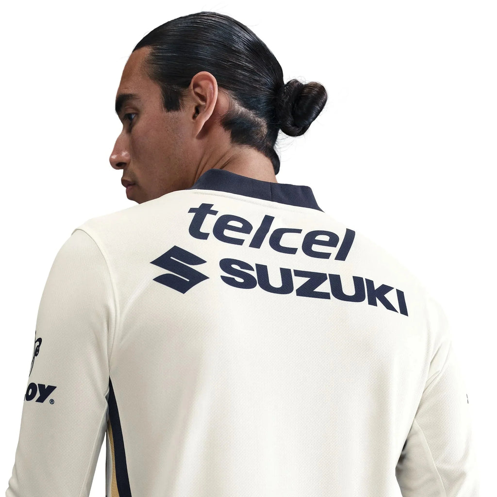 Nike 2025-26 Pumas Men's Stadium Home Long-Sleeve Soccer Jersey