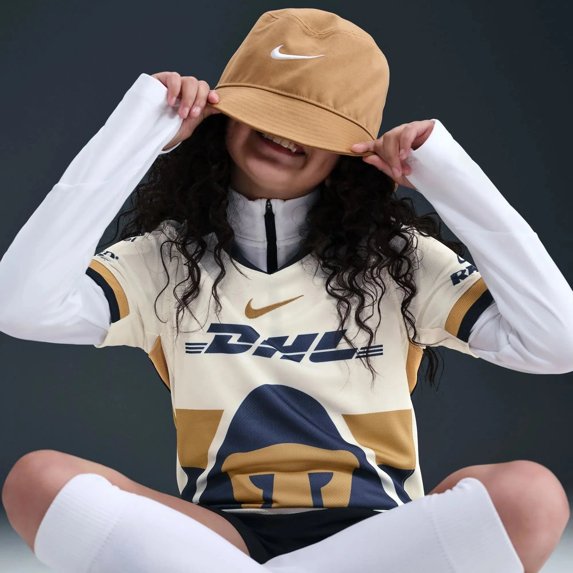 Nike 2025-26 Pumas Youth Stadium Home Soccer Jersey
