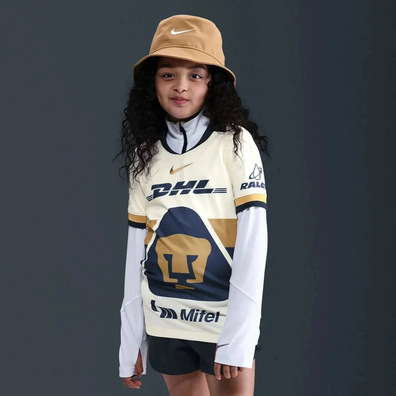 Nike 2025-26 Pumas Youth Stadium Home Soccer Jersey