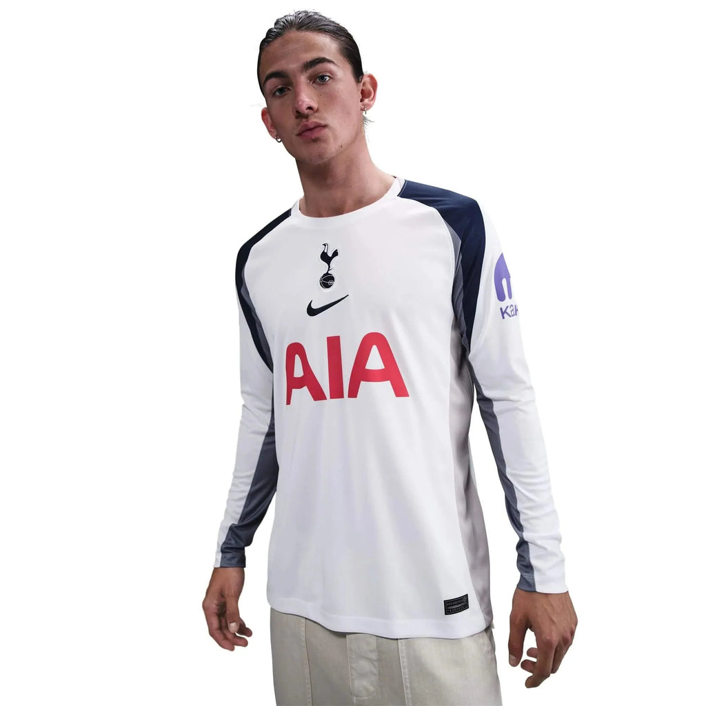 Nike 2025-26 Tottenham Men's Stadium Home Long-Sleeve Soccer Jersey