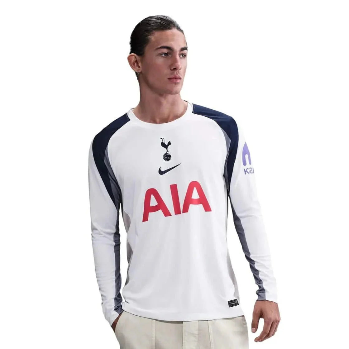 Nike 2025-26 Tottenham Men's Stadium Home Long-Sleeve Soccer Jersey