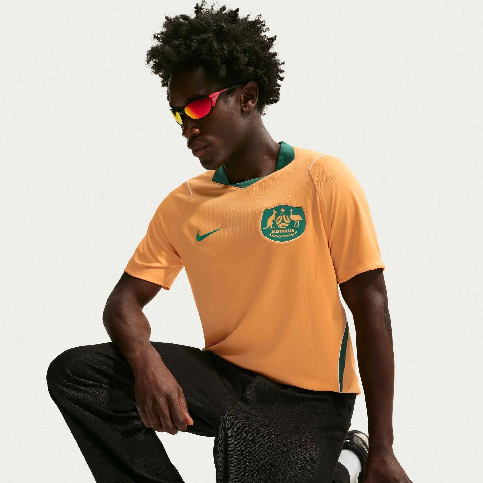 Nike 2026 Australia Men's Stadium Home Soccer Jersey