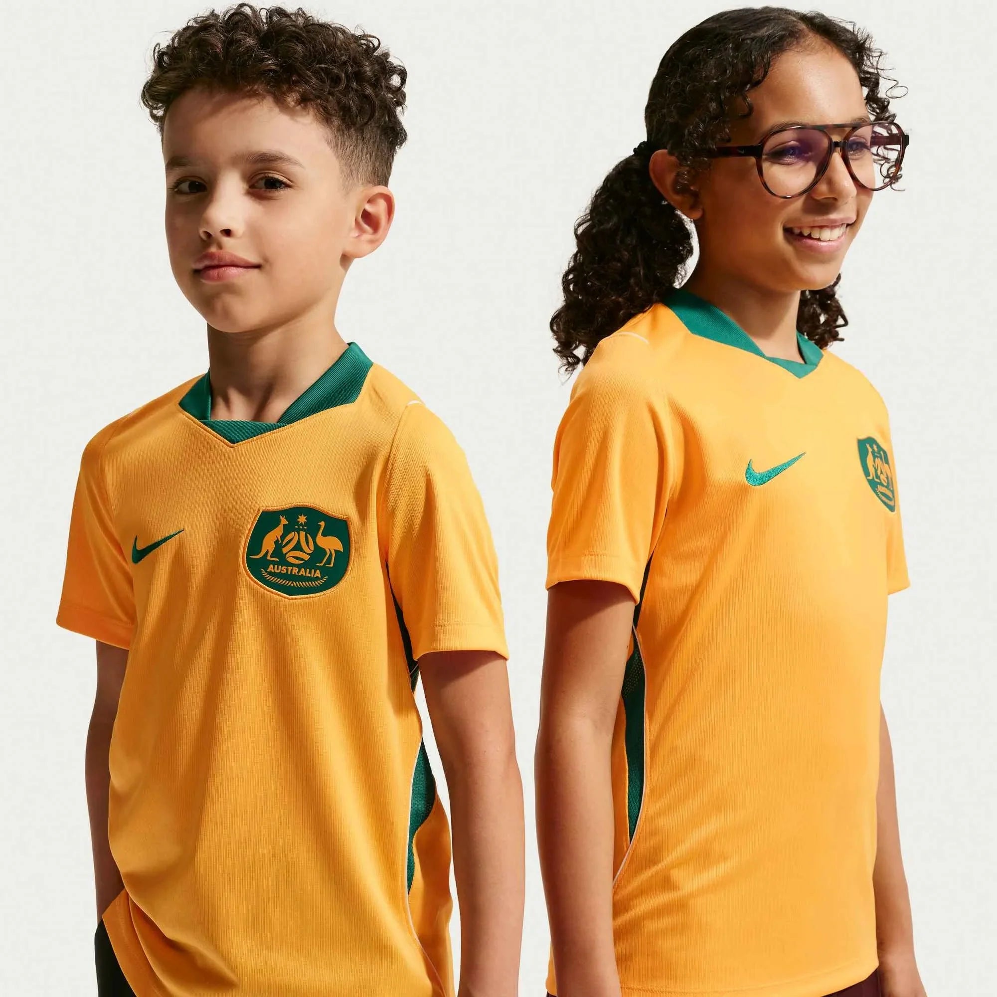 Nike 2026 Australia Youth Stadium Home Soccer Jersey
