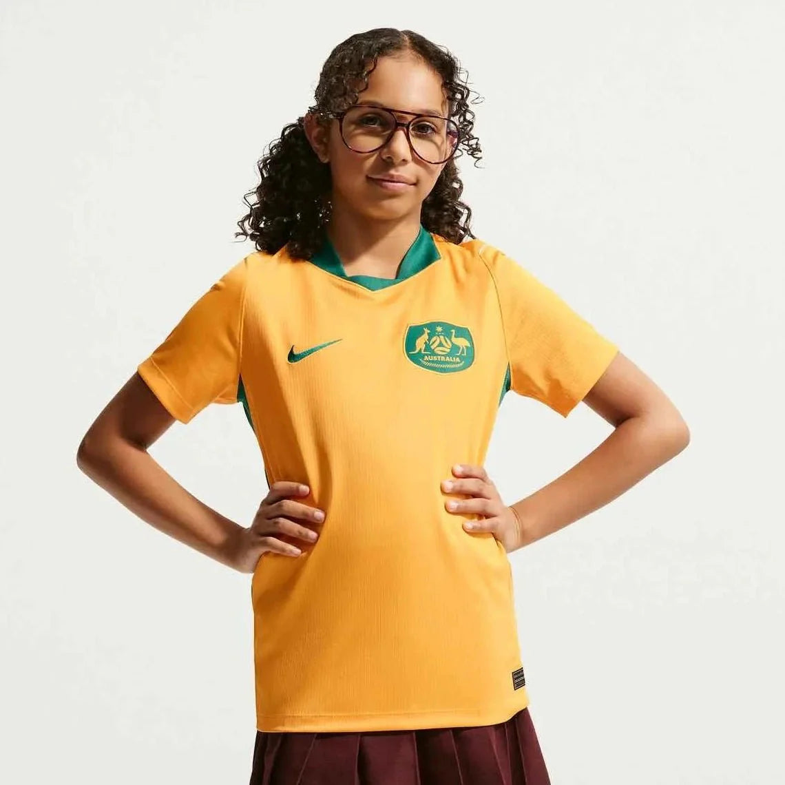 Nike 2026 Australia Youth Stadium Home Soccer Jersey