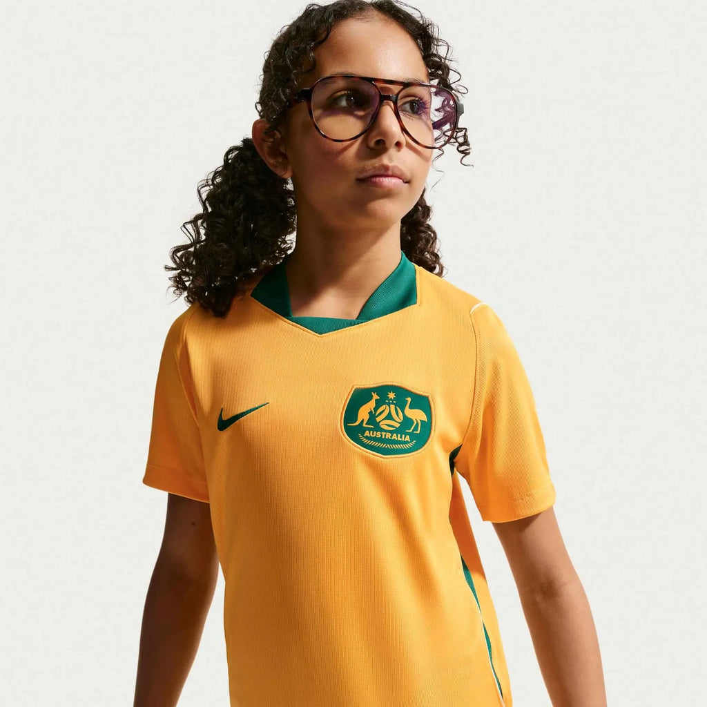 Nike 2026 Australia Youth Stadium Home Soccer Jersey