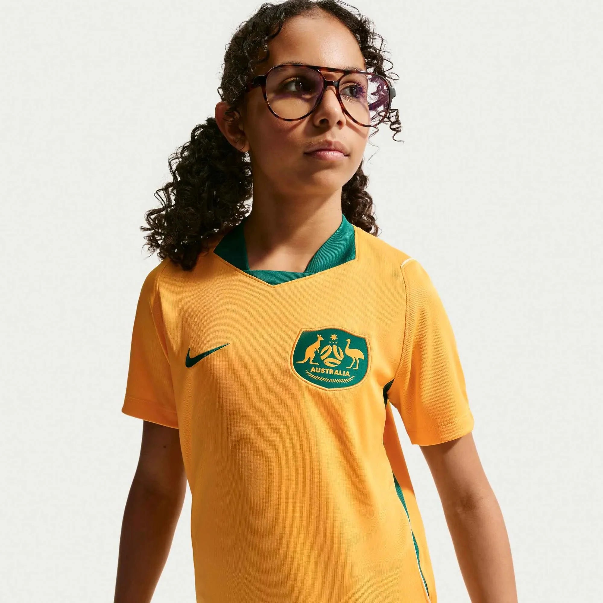 Nike 2026 Australia Youth Stadium Home Soccer Jersey
