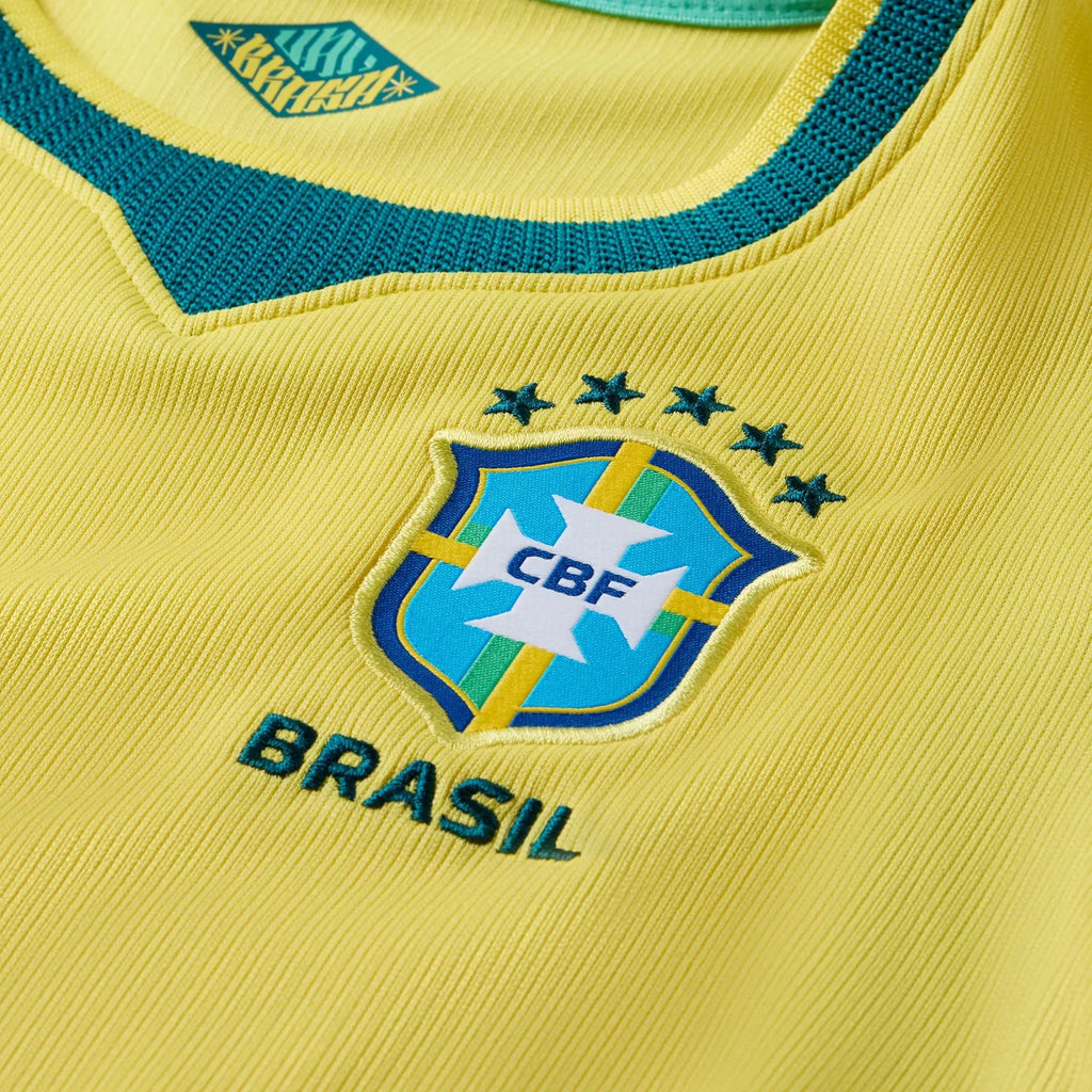 Nike 2026 Brazil Little Kids' Stadium Home Kit