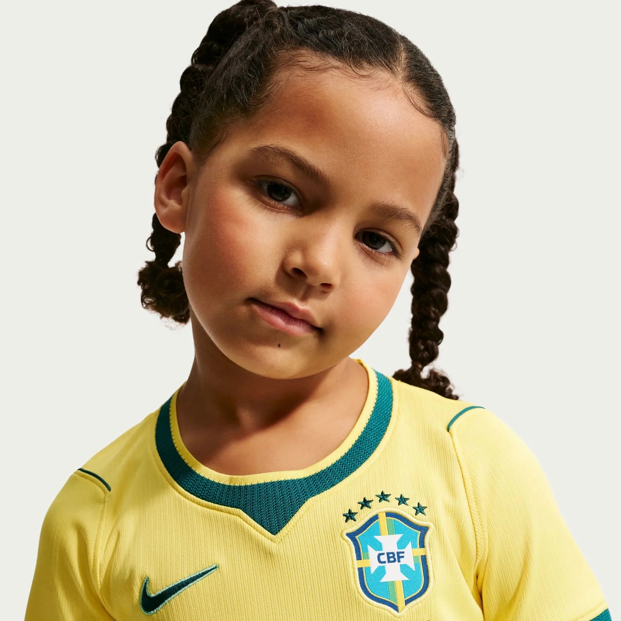 Nike 2026 Brazil Little Kids' Stadium Home Kit