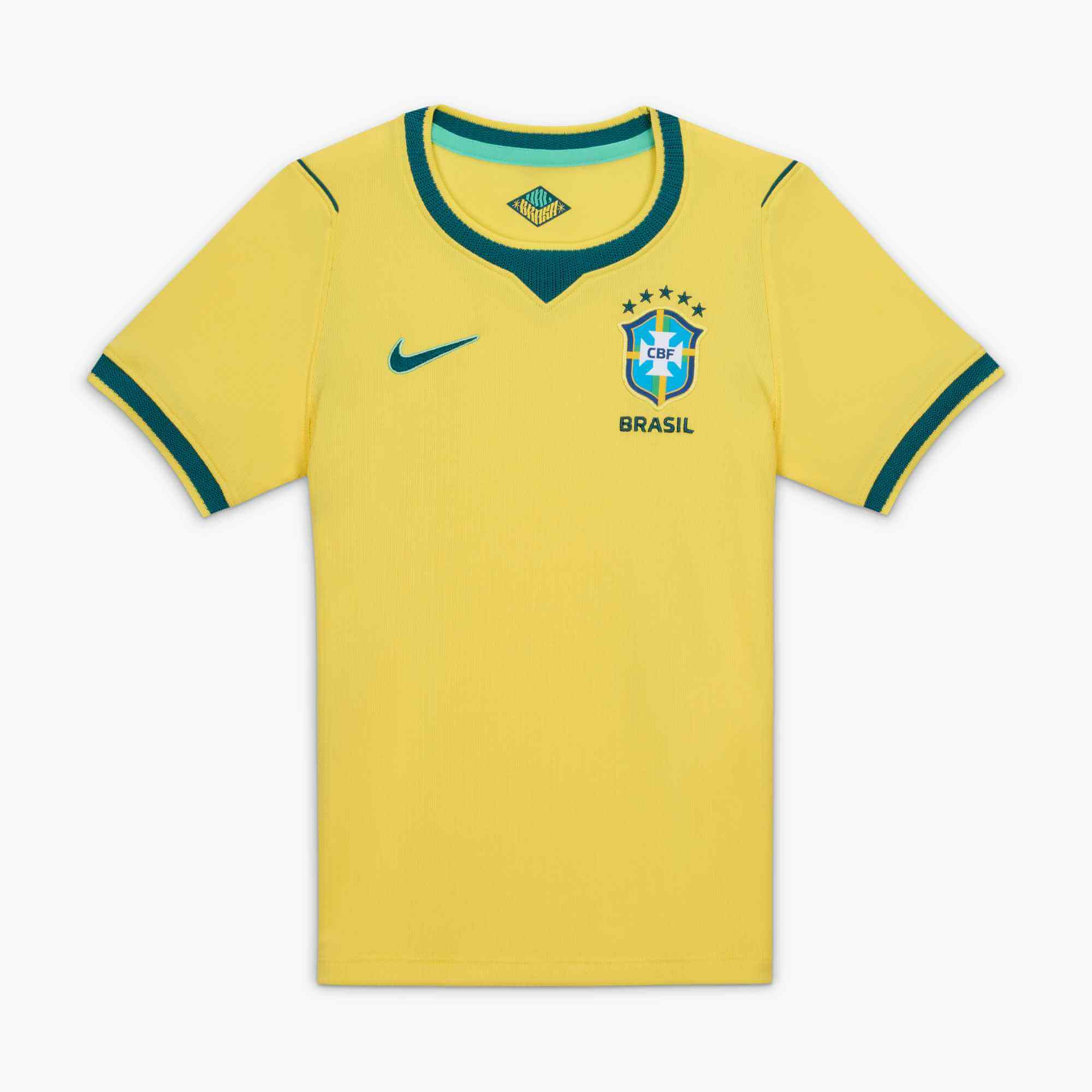 Nike 2026 Brazil Little Kids' Stadium Home Soccer Jersey