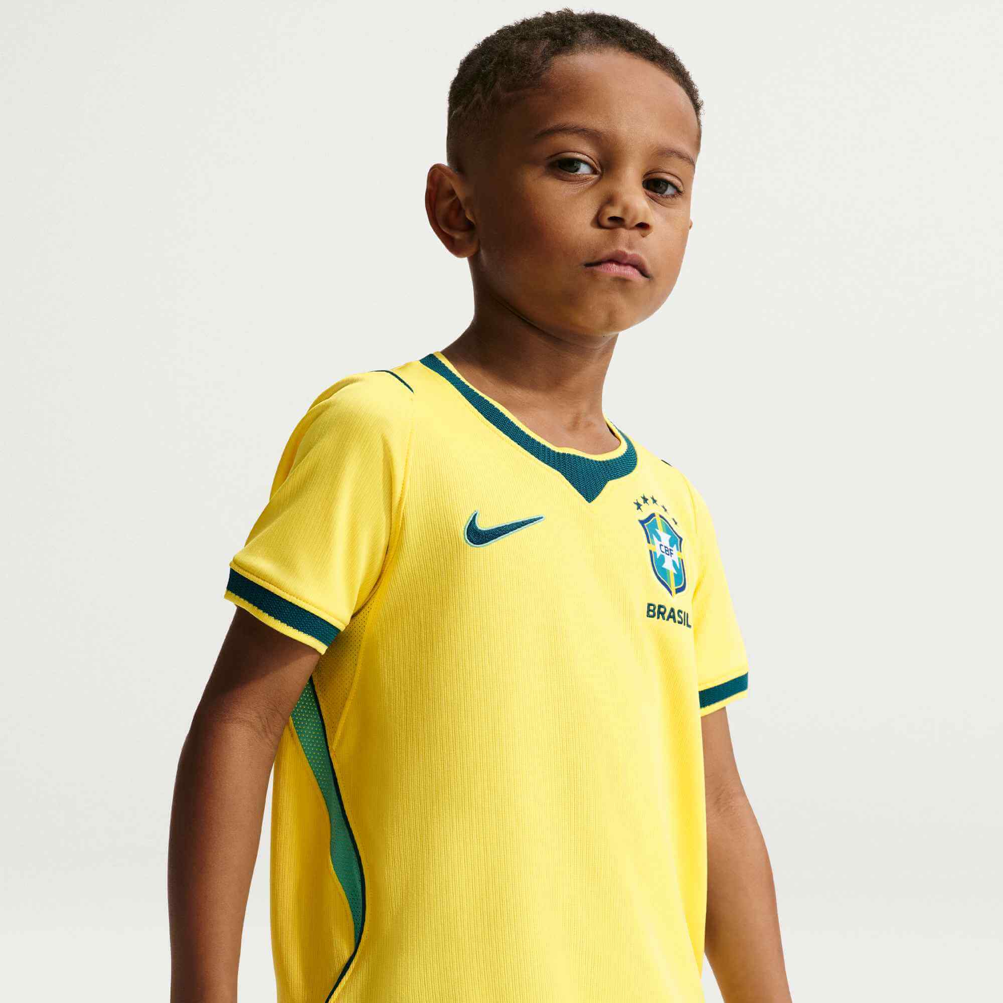 Nike 2026 Brazil Little Kids' Stadium Home Soccer Jersey