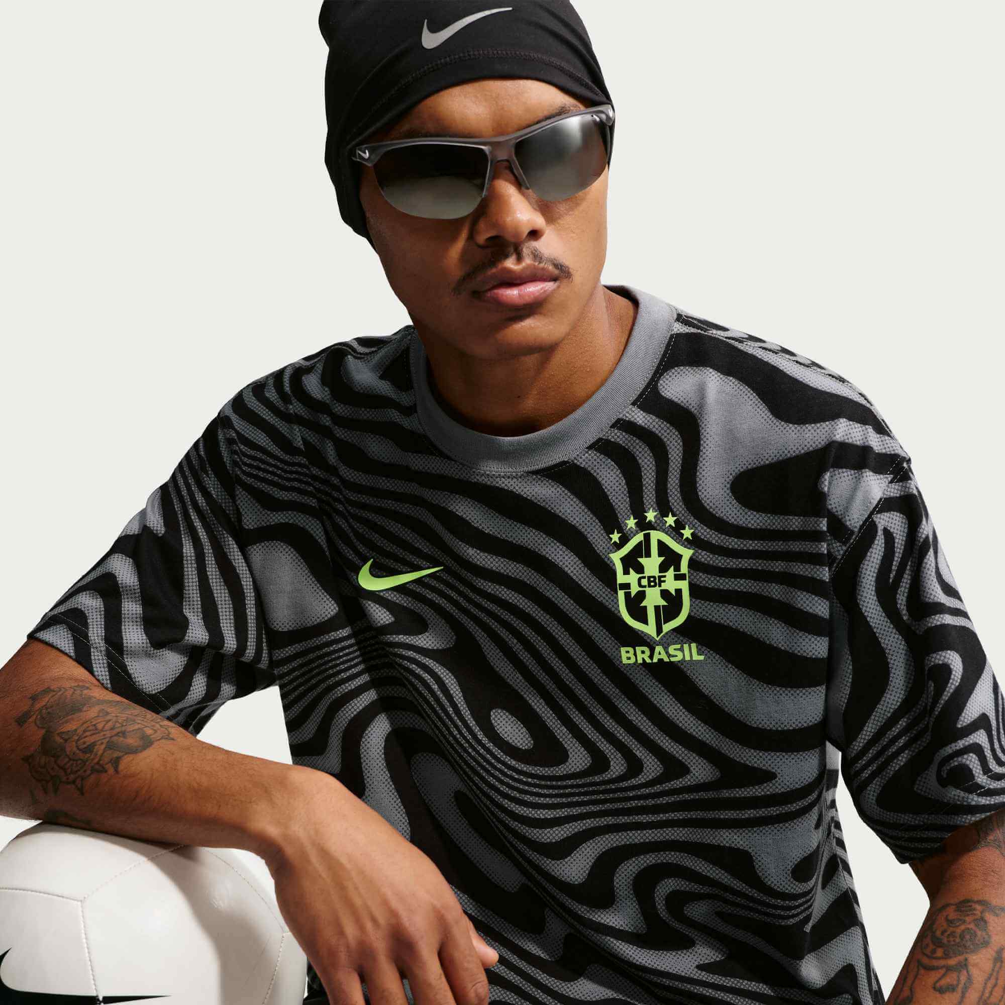 Nike 2026 Brazil Men's All Over Print Tee