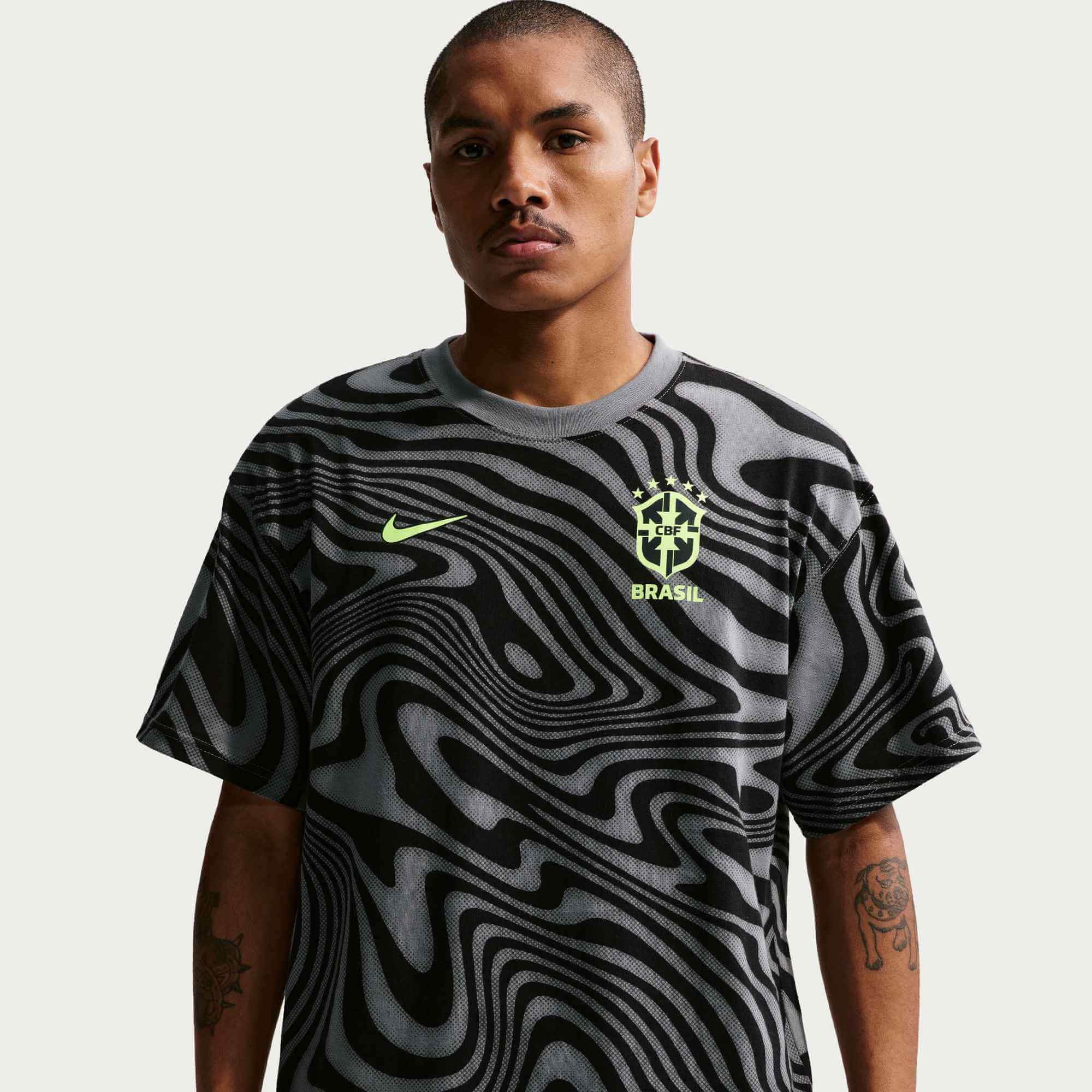 Nike 2026 Brazil Men's All Over Print Tee