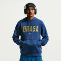 Nike 2026 Brazil Men's Club French Terry Pullover Hoodie