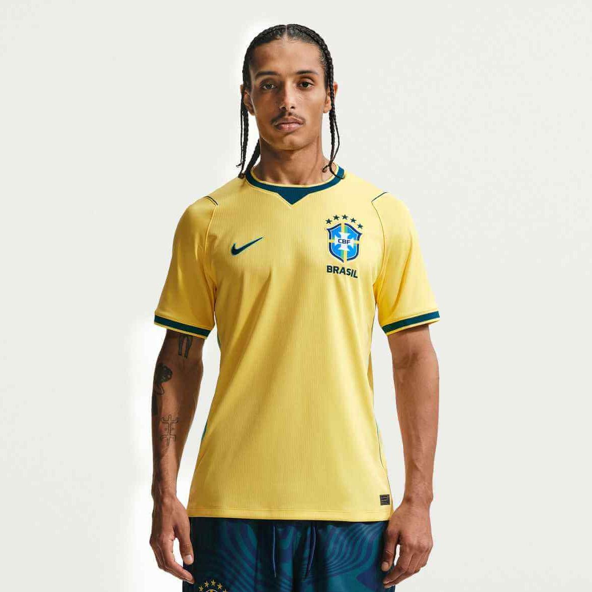 Nike 2026 Brazil Men's Stadium Home Soccer Jersey
