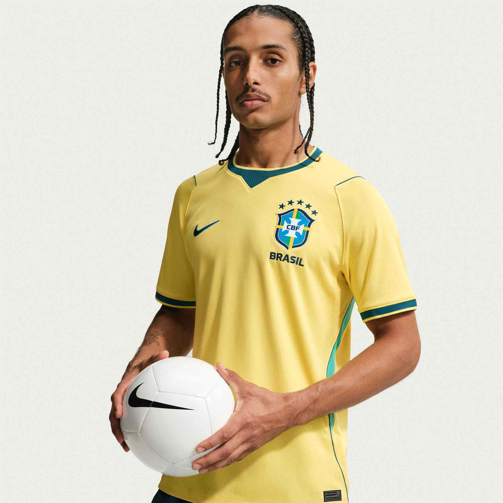 Nike 2026 Brazil Men's Stadium Home Soccer Jersey