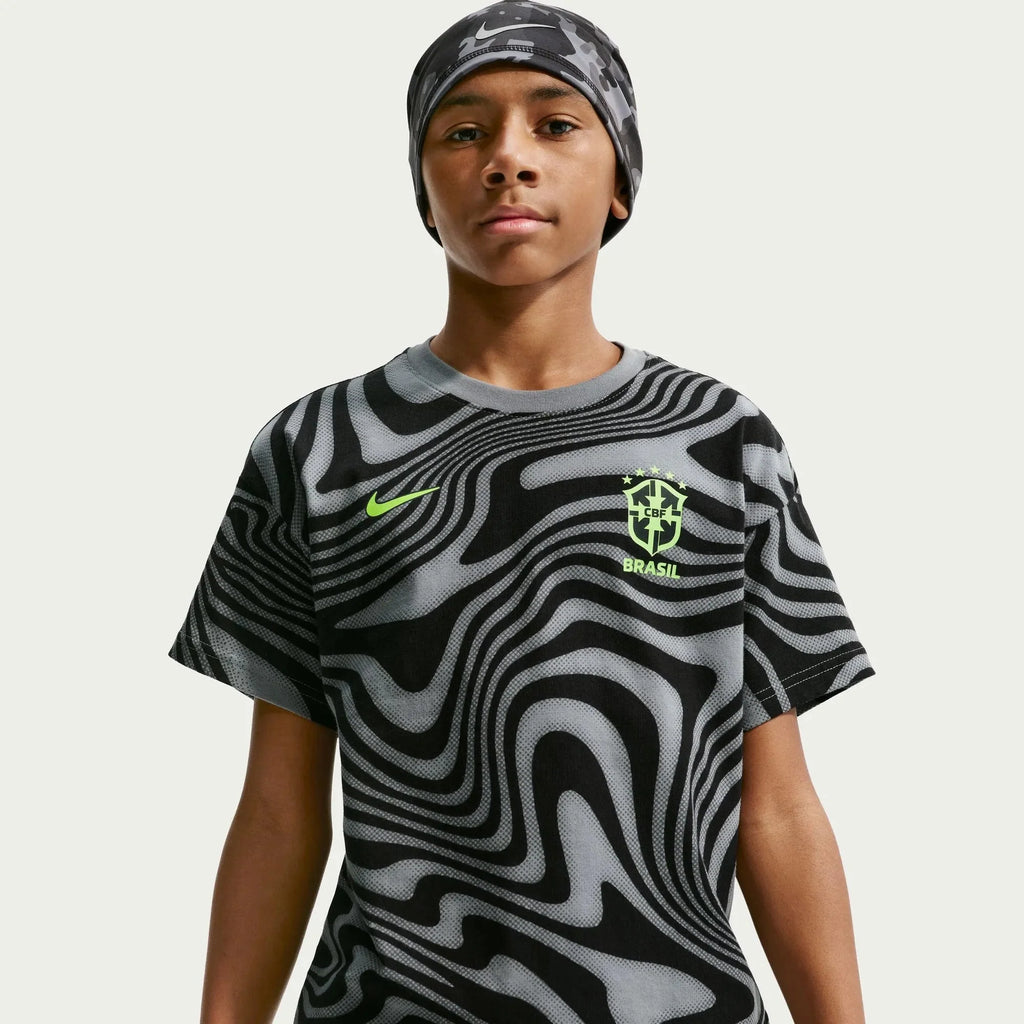 Nike 2026 Brazil Youth All Over Print Tee