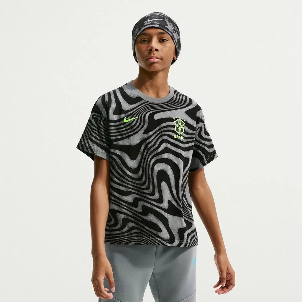 Nike 2026 Brazil Youth All Over Print Tee
