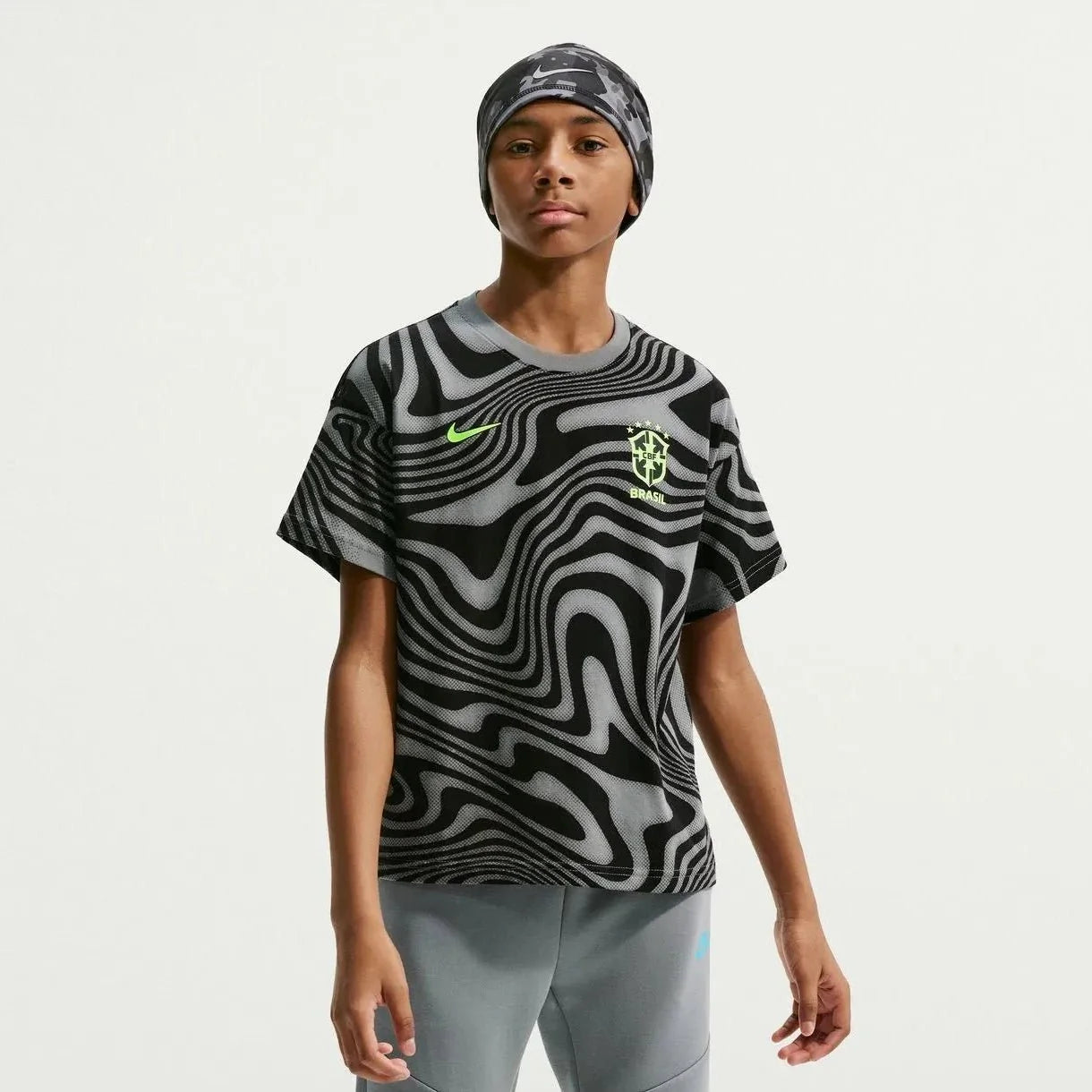 Nike 2026 Brazil Youth All Over Print Tee