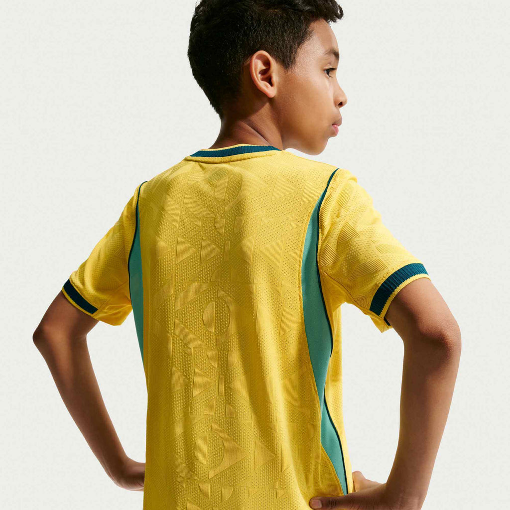 Nike 2026 Brazil Youth Authentic Home Soccer Jersey