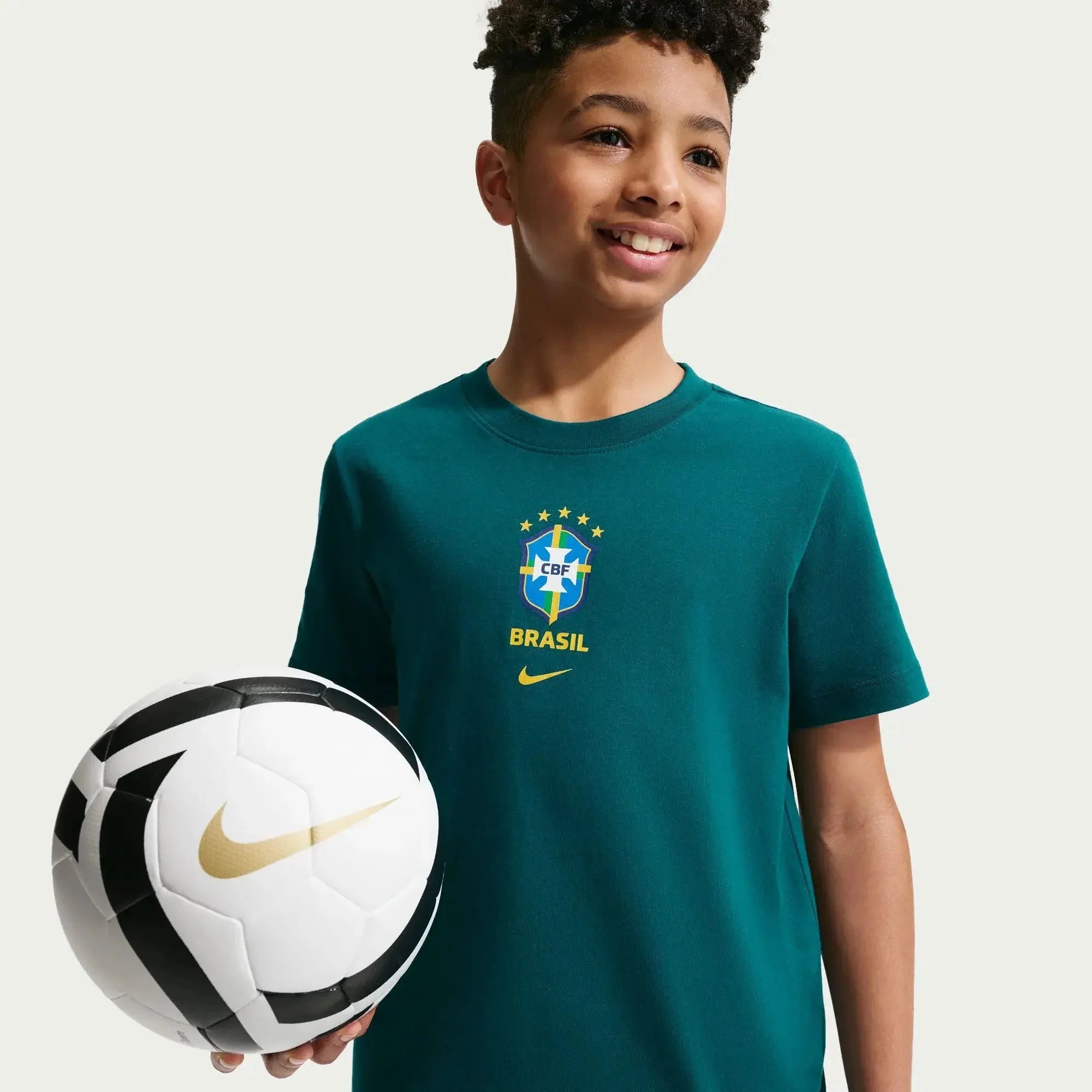 Nike 2026 Brazil Youth Crest Tee
